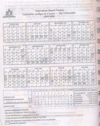 calendrier